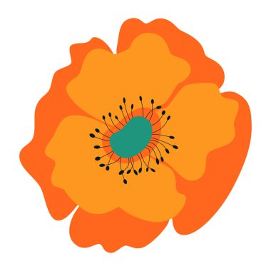 Çiçek ikonu. Çiçek dekorasyonu ve doğa teması. Yalnız tasarım. vektör illüstrasyonu