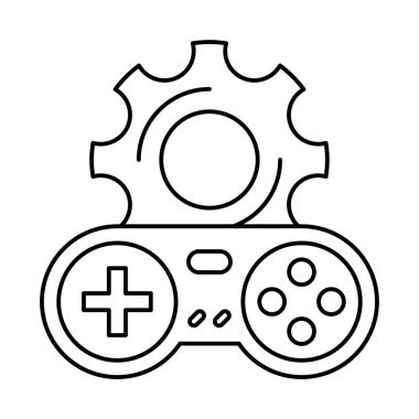 izole edilmiş video oyunu konsol çizgi film vektör illüstrasyon grafik tasarımı