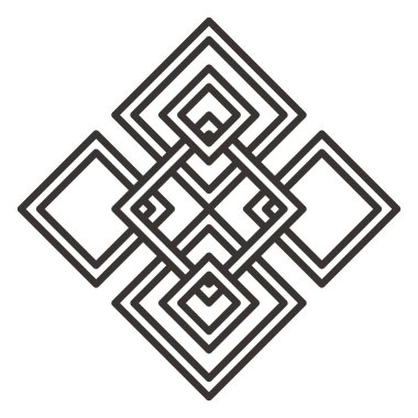 Labirentli labirent vektör labirenti. Çözüm ve çıkış. siyah ve beyaz resimleme.