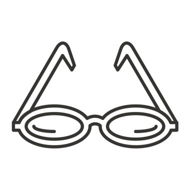 gözlük ikonu vektör illüstrasyon tasarımı