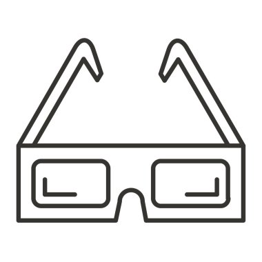 Sanal gerçeklik, teknoloji, çizgi biçimi vektör çizimi tasarımı gözlüğü