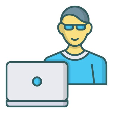 yosun mor vektör simgesi