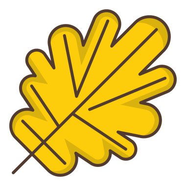 Sonbahar yaprağı sonbahar ikonu