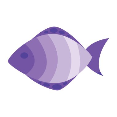 Balık düz simgesi, vektör, illüstrasyon