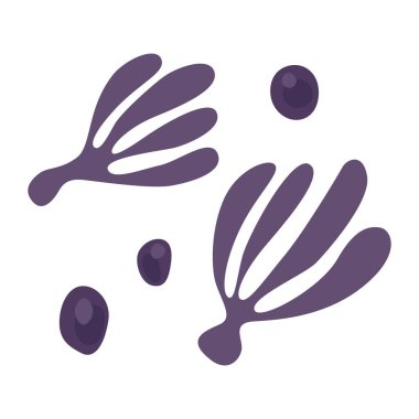 yosun mor vektör simgesi