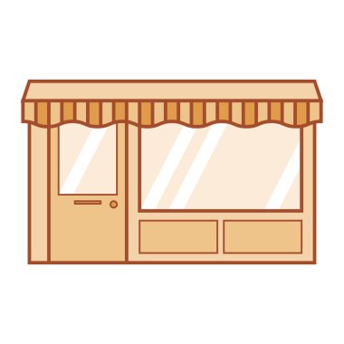 dükkan vektör illüstrasyonu