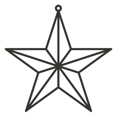 Yıldız simgesi. özet yıldız vektör simgesi