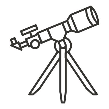 Teleskop teleskop simgesi ana hat biçiminde