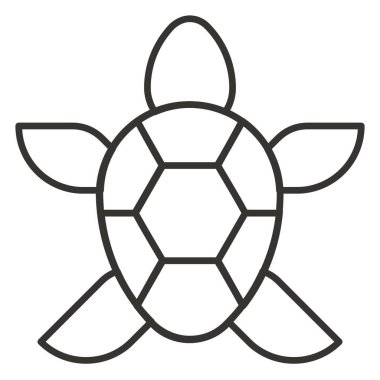 Kaplumbağa. Web simgesi basit illüstrasyon