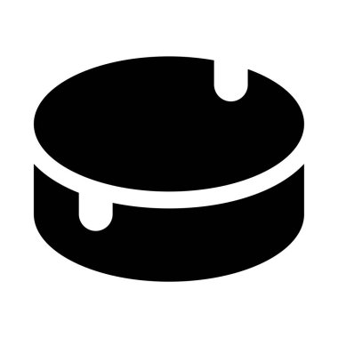 Yuvarlak bir nesnenin siyah beyaz resmi