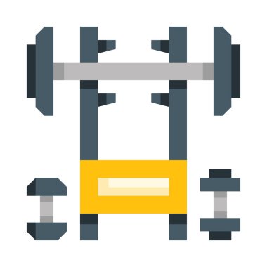 Halterli bir spor malzemesi ikonu