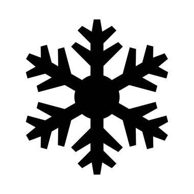 Beyaz arkaplanda bir kar tanesi gösterilir