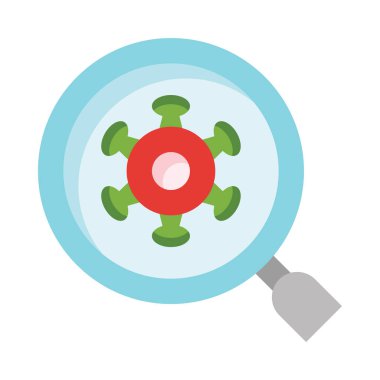 Kırmızı koronalı bir büyüteç.