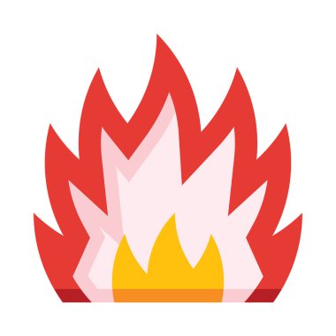 Ortasında alev olan bir yangın söndürücü.