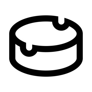 Bir pastanın siyah beyaz resmi