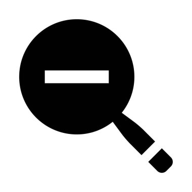 Beyaz çizgili bir büyüteç.