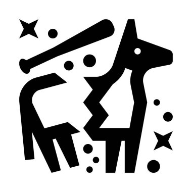 Siyah beyaz bir köpek ve yıldız resmi.