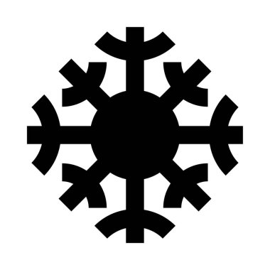 Bir kar tanesinin siyah beyaz görüntüsü