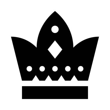 Taç üzerinde üç nokta olan bir taç.