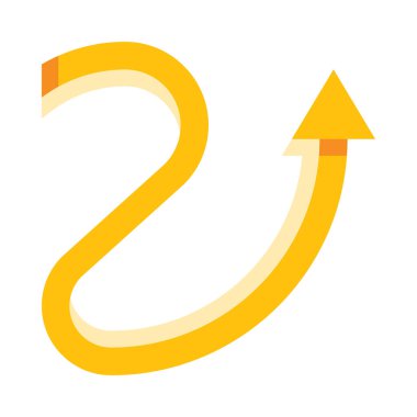 Sağ tarafı gösteren sarı bir ok.