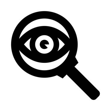 Büyüteçle büyüten bir göz