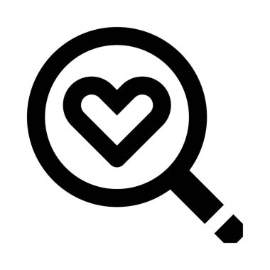 Büyüteçteki bir kalp