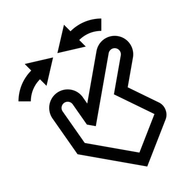 Bir düğmeyi gösteren siyah beyaz bir el resmi.