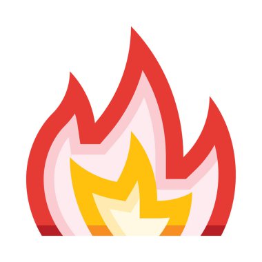 Alevli bir yangın söndürücü.