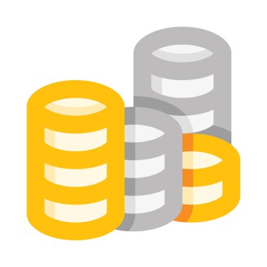 Arka planda yığınla bozuk para olan bir yığın.