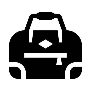 Bir sırt çantasının siyah beyaz fotoğrafı.