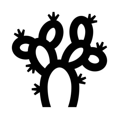 Beyaz arka planda siyah çizgili bir kaktüs bitkisi.