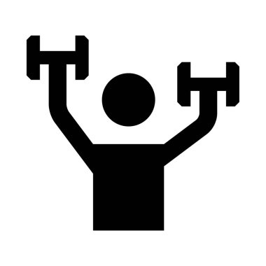 Bir adam bir halteri havaya kaldırıyor.