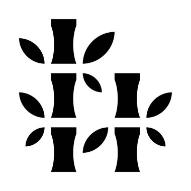 Bir bambu ağacının siyah beyaz resmi.