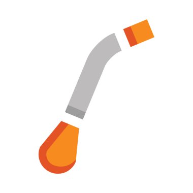 Uzun saplı bir su hortumu.