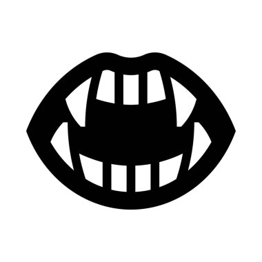Gülümseyen bir ağzın siyah beyaz resmi.