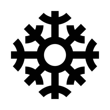 Bir kar tanesinin siyah beyaz görüntüsü