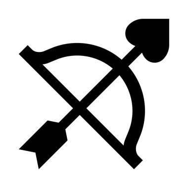 çapraz okun ve çapraz okun siyah beyaz görüntüsü