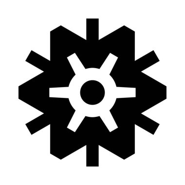 Bir kar tanesinin siyah beyaz görüntüsü