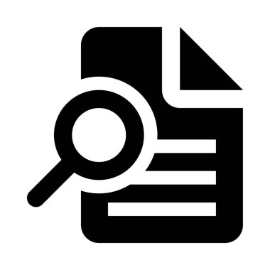 bir belgenin üzerine büyüteç