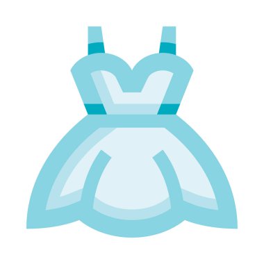 Üzerinde mavi kuşak olan bir elbise.