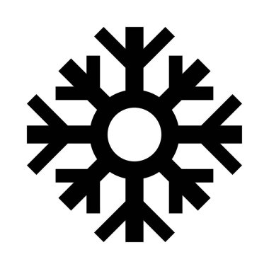 Farklı yönlere bakan okları olan bir kar tanesi.