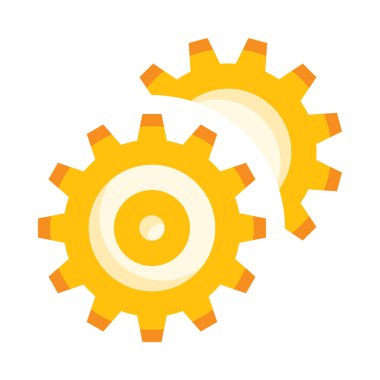 Beyaz arka planı olan iki vites.