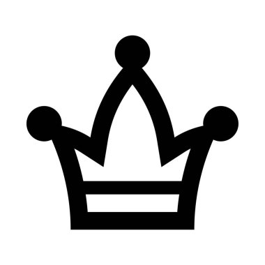 Üzerinde taç olan bir taç.