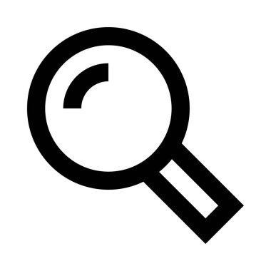 Eğri oklu bir büyüteç