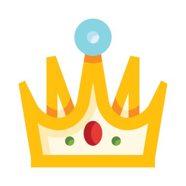 Üzerinde palyaço yüzü olan bir taç.