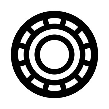 Siyah ve beyaz dairesel bir nesne