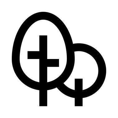 Siyah-beyaz iki sembol.