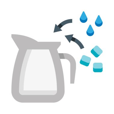 İçinden su akan bir sürahi.