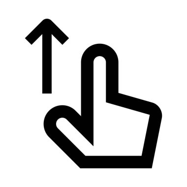 Sağ oku gösteren siyah beyaz bir el fotoğrafı.