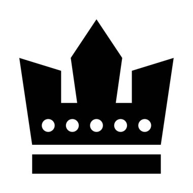 Üzerinde dört nokta olan bir taç.